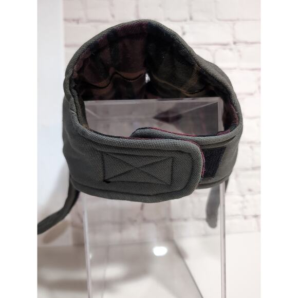 LL Bean Reversible Field Coat For Dogs Saddle Gray Plaid Cotton Outdoor Small - Picture 3 of 10